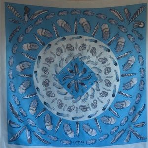 Hermès “Plumes ll” Silk Scarf
